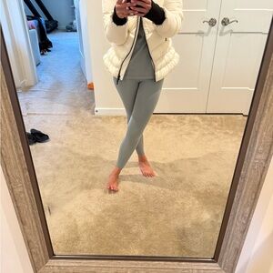 NEW: Armani Exchange White Bomber Jacket with Quilted Design